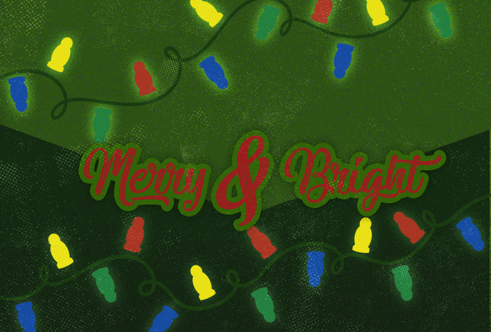 Merry & Bright Greeting Card & Envelope (CGC56105)